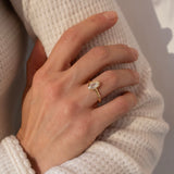 18K Engagement Ring with 0.78CT Shield Diamond Engagement Ring Page Sargisson 