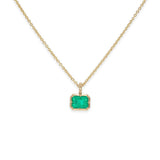 18K Collet Setting Charm with Emerald Charm Page Sargisson 