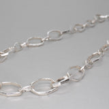 Sterling Silver Carved Large Link Necklace Necklace Page Sargisson 