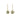 18K Gold Freeform Drop Earring in Dark Green Sapphire Earrings Page Sargisson 