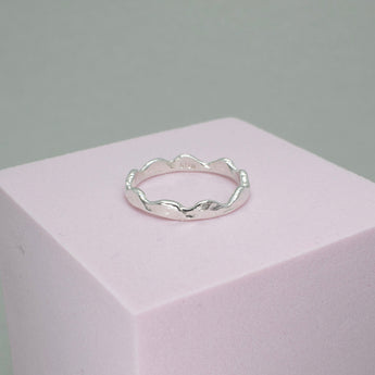 Sterling Silver Wave Stacking Ring Rings Page Sargisson 