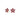 18K Gold Gemstone Flower Stud Earrings Earrings Sarraf Jewelers Ruby 