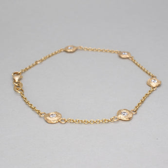 18K Diamonds by the Yard Bracelet - 7" Bracelet Page Sargisson 