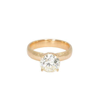 18K Gold Hoyt Hidden Halo with 1.87 carat Old European Natural Diamond Engagement Ring Page Sargisson 