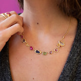 18K Rainbow Gem Collar Necklace Necklace Page Sargisson 