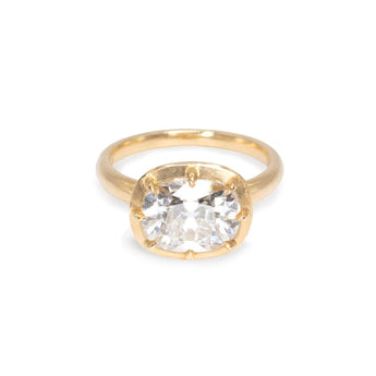 Collet Engagement Ring with 3.07ct Lab Grown Diamond Engagement Ring Page Sargisson 