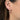 10K Gold Round Gemstone Drop Earrings