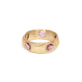 18K Five Sapphire Ring in Pink Hidden Page Sargisson 