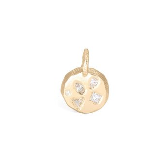 18K Gold Small Mosaic Diamond Pendant Charm Page Sargisson 