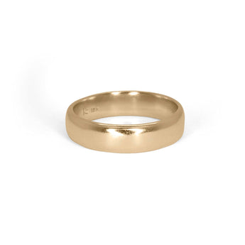 18K Gold Smooth Wedding Band - 5mm Wedding Band Page Sargisson 