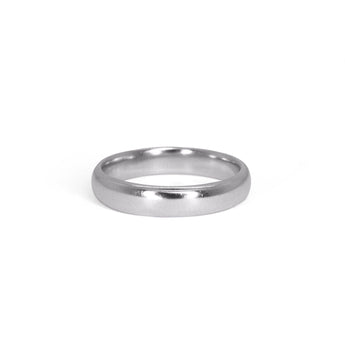 Platinum Smooth Wedding Band - 4mm Wedding Band Page Sargisson 