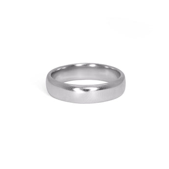 Platinum Smooth Wedding Band - 5mm Wedding Band Page Sargisson 