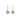 Page Drop Earring in Deep Pink Sapphire Earrings Page Sargisson 