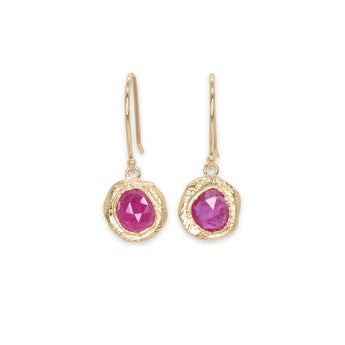 Page Drop Earring in Ruby Earrings Page Sargisson 