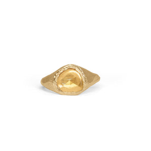 18K Signet Ring in Yellow Sapphire Rings Page Sargisson 
