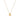 18K Gold Oval Gemstone Slider Necklace Necklace Page Sargisson Yellow Sapphire 