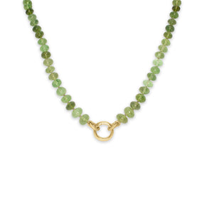 18k Strand Necklace with Tsavorite Garnet Necklace Page Sargisson 