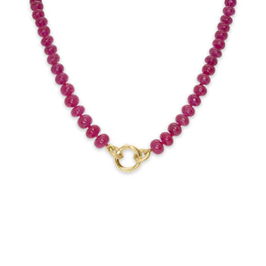 18k Strand Necklace with Ruby Necklace Page Sargisson 
