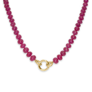 18k Strand Necklace with Ruby Necklace Page Sargisson 