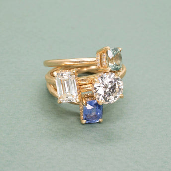 The Hoyt Engagement Ring Setting with Pavé Gallery Hidden Page Sargisson 