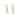 18K Carved Chain Link Earrings Earrings Page Sargisson 