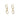 18K Carved Chain Link Earrings Earrings Page Sargisson 