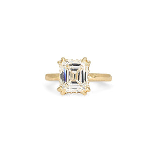 The Pacific Engagement Ring Setting with Pavé Gallery Engagement Ring Page Sargisson 18K Yellow Gold Asscher 