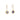 18K Freeform Drop Earring in Dark Blue Sapphire earrings Page Sargisson 