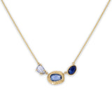 18K Triple Sapphire Necklace in Blue Sapphire necklace Page Sargisson 