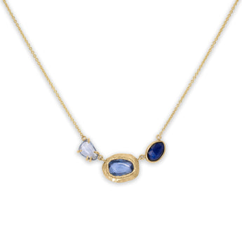 18K Triple Sapphire Necklace in Blue Sapphire necklace Page Sargisson 