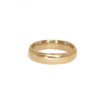 18K Smooth Wedding Band 5mm wedding bands Page Sargisson 18K Yellow Gold 5 