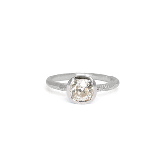 The Atlantic Engagement Ring Setting Hidden Page Sargisson Platinum Cushion 