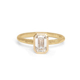 The Atlantic Engagement Ring Setting Hidden Page Sargisson 18K Yellow Gold Emerald 