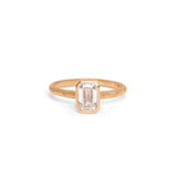 The Atlantic Engagement Ring Setting Hidden Page Sargisson 18K Rose Gold Emerald 