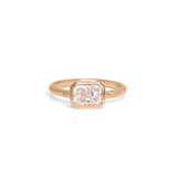 The Atlantic Engagement Ring Setting Hidden Page Sargisson 18K Rose Gold Radiant 