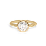 The Atlantic Engagement Ring Setting Hidden Page Sargisson 18K Yellow Gold Round 