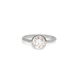 The Atlantic Engagement Ring Setting Hidden Page Sargisson Platinum Round 