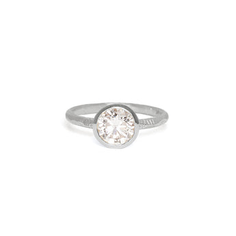 The Atlantic Engagement Ring Setting Hidden Page Sargisson Platinum Round 
