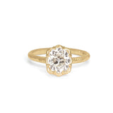 The Bergen Engagement Ring Setting Hidden Page Sargisson 18K Yellow Gold Cushion 