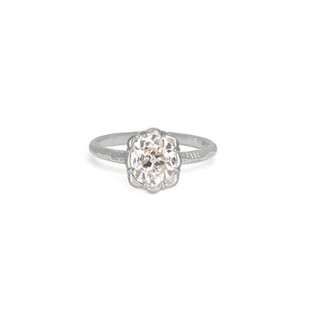 The Bergen Engagement Ring Setting Hidden Page Sargisson Platinum Cushion 
