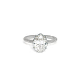 The Bergen Engagement Ring Setting Hidden Page Sargisson Platinum Oval 