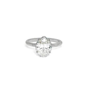 The Bergen Engagement Ring Setting Hidden Page Sargisson Platinum Oval 