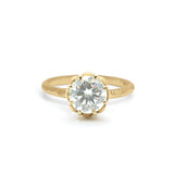 The Bergen Engagement Ring Setting Hidden Page Sargisson 18K Yellow Gold Round 