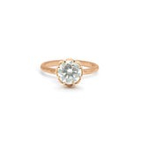 The Bergen Engagement Ring Setting Hidden Page Sargisson 18K Rose Gold Round 