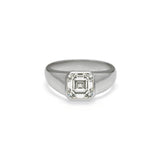 The Boerum Engagement Ring Setting Hidden Page Sargisson Platinum Asscher 