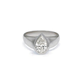 The Boerum Engagement Ring Setting Hidden Page Sargisson Platinum Pear 