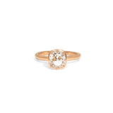 The Collet Engagement Ring Setting Hidden Page Sargisson 18K Rose Gold Cushion 