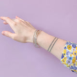 Hammered Bangle in Silver Bracelet Page Sargisson 