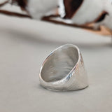 Sterling Silver Wide Angled Ring Hidden Page Sargisson 