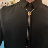 SALE - Vintage Slider Necklace with Pearl and Gold Pendant Hidden Page Sargisson 